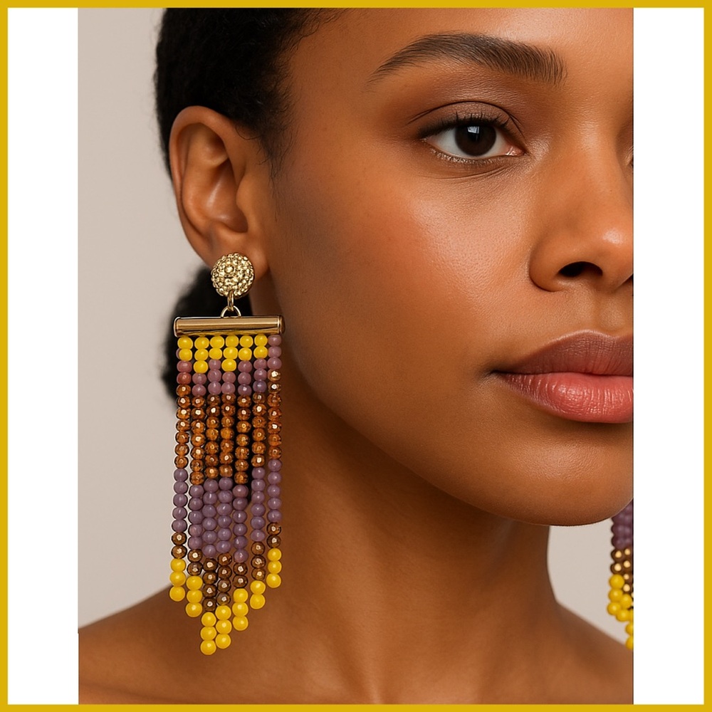 Nicole Miller Multicolored, Beaded Earrings